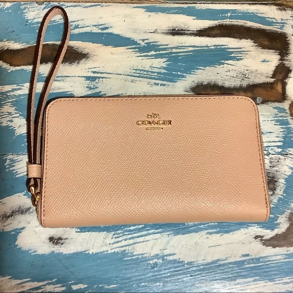Coach Accessories - NUDE COACH WALLET WRISTLET